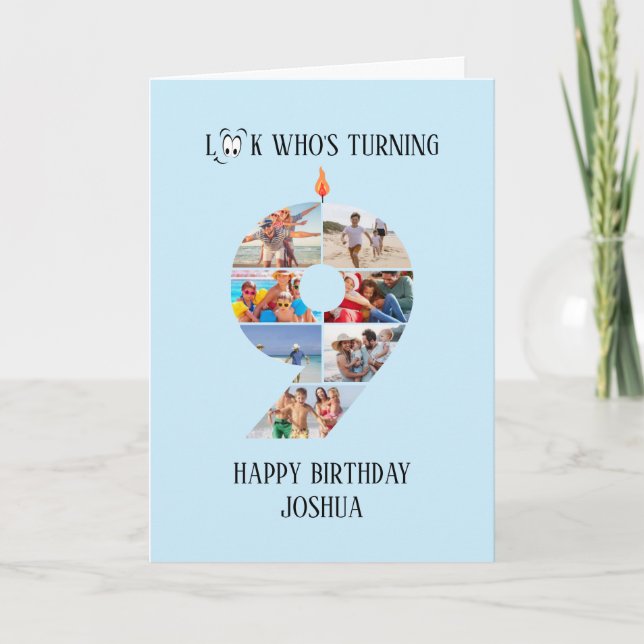 9. Geburtstagskarte Karte (Vorderseite)