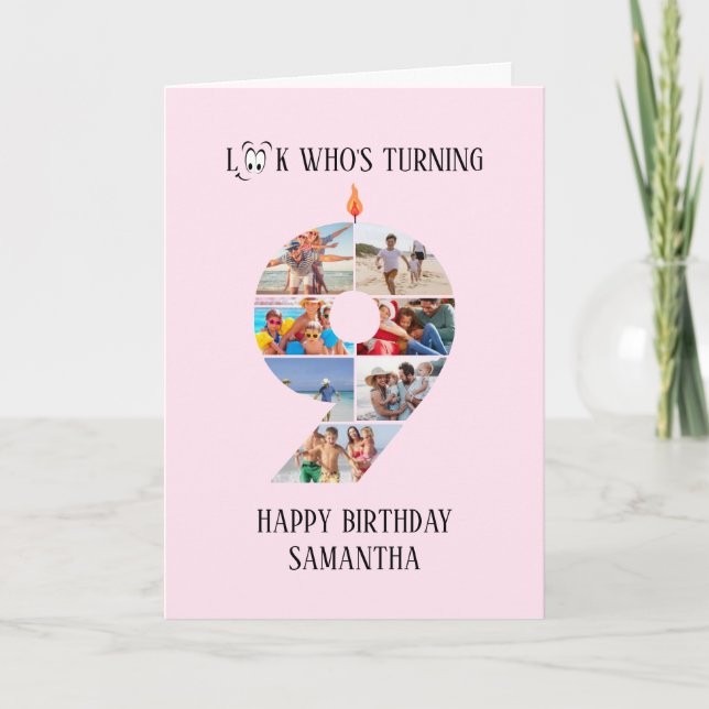 9. Geburtstagskarte Karte (Vorderseite)