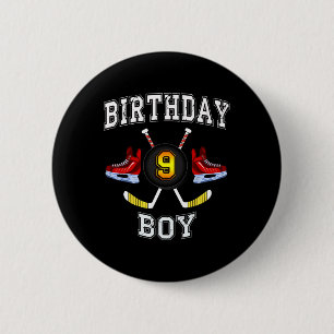 9. Geburtstagskind - Eishockey 9 Jahre Button