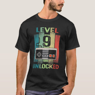 9. Geburtstagskleidung Stufe 9 Entsperrter Video-G T-Shirt