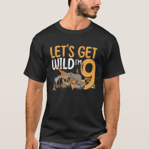 9. Geburtstagszoo Safari Jungle Animal Lasst uns T-Shirt