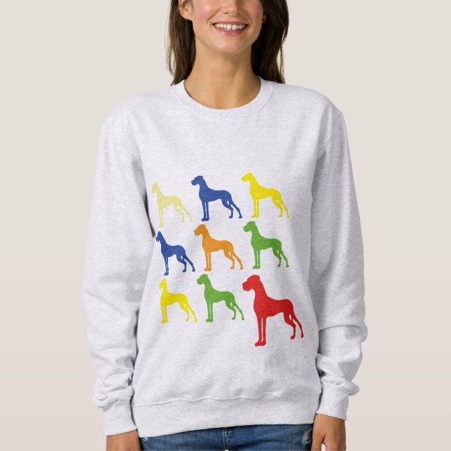 9 Great Dane / 6 Farben T - Shirt (Vorderseite)