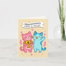 9. Hochzeitstag Katzenliebhaber