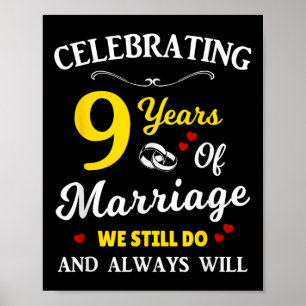 9. Hochzeitstag Poster