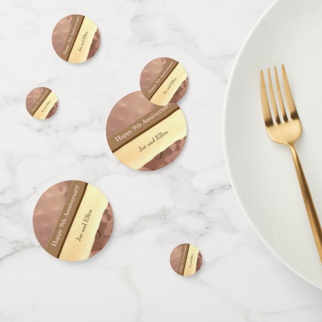 9. Hochzeitstag, Willow und Copper Konfetti (Gruppe)