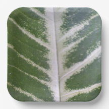 9 Inch Elegant Green Leaf Design
