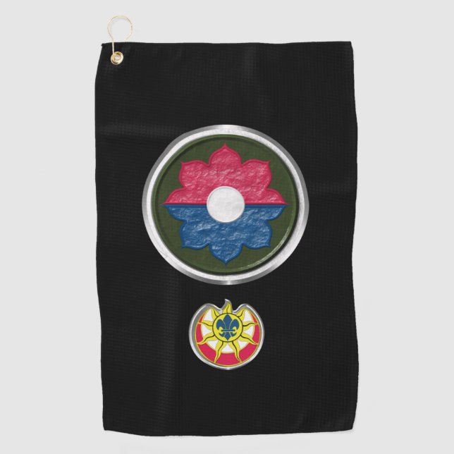 9. Infanterie-Division kundenspezifische Patches u Golfhandtuch (Vorderseite)