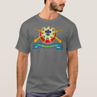 9. Infanterie-Division w Br DUI Ribbon X T-Shirt
