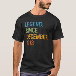 9 Jahre alt 9. Geburtstag Junge Legende seit Dezem T-Shirt