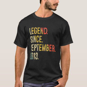 9 Jahre alt 9. Geburtstag seit 2. September T-Shirt