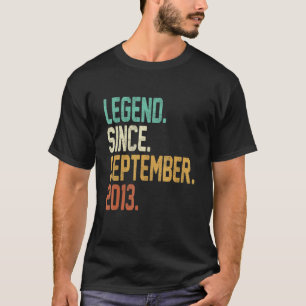 9 Jahre alt 9. Geburtstag seit 2. September T-Shirt