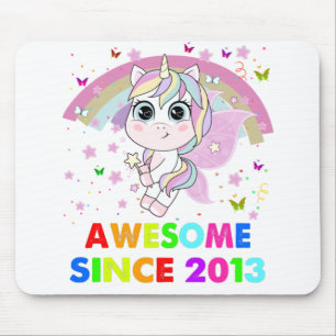9 Jahre alt Einhorn Süsse 9. Geburtstag Unicorn Gi Mousepad