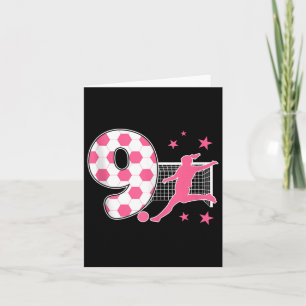 9 Jahre alt Geburtstag Fußball Lover 9. Fußball Th Karte