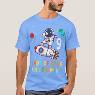 9 Jahre alt Geburtstag Junge Astronaut Space 9. Ge T-Shirt