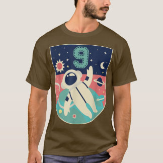 9 Jahre alt Geburtstagsjunge Astronaut 9. Geburtst T-Shirt