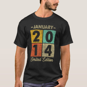 9 Jahre alt Januar 2014 9. Geburtstag 1 T-Shirt