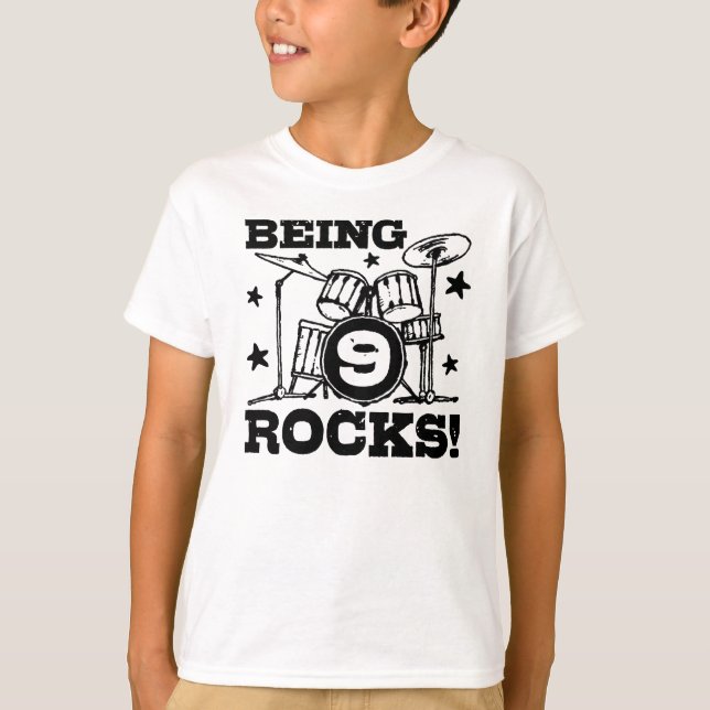 9 Jahre alt T-Shirt (Vorderseite)
