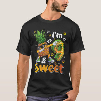 9 Jahre alte Ananas Geburtstagskind süße Frucht 9. T-Shirt