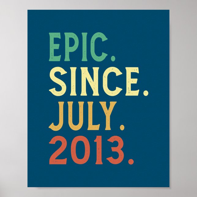 9 Jahre alte Geschenke Epic seit Juli 2013 9. Poster (Vorne)