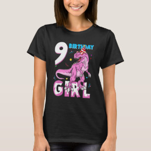 9 Jahre Alte Geschenke Party 9. Geburtstag Girl Te T-Shirt