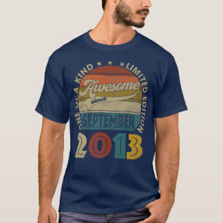9 Jahre Alte Geschenke Phantastisch seit September T-Shirt