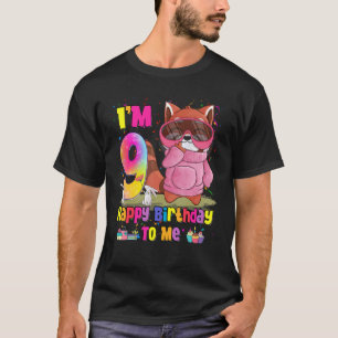 9 Jahre alte Girl Prinzessin Little Red Panda 9. B T-Shirt