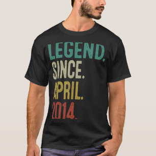 9 Jahre alte Legende seit April 2014 9. Geburtstag T-Shirt