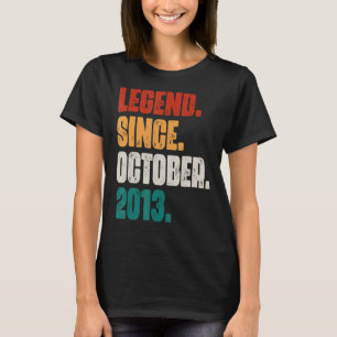 9 Jahre alte Legende seit Oktober 2013 9. Geburtst T-Shirt