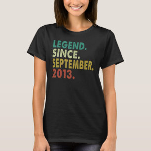 9 Jahre alte Legende seit September 2013 9. Geburt T-Shirt