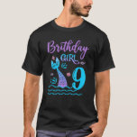 9 Jahre alte Meerjungfrau Geburtstagskinder 9. Geb T-Shirt<br><div class="desc">9 Jahre alte Meerjungfrau Geburtstagskinder 9. Geburtstagsmermaid.</div>