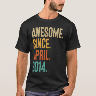 9 Jahre alte Vintage April 2014 9. Geburtstag 1 T-Shirt