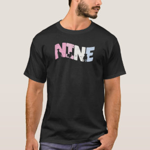 9 Jahre altes süßes Hund Geburtstagsmädchen 9. Geb T-Shirt