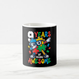 9 Jahre Awesome 9. Geburtstag Dabbing Puzzle Kaffeetasse