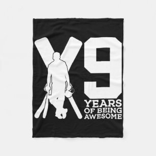 9 Jahre Awesome Cricket 9. Geburtstag Fleecedecke