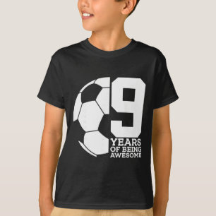 9 Jahre Awesome Fußball 9. Geburtstag _1 T-Shirt
