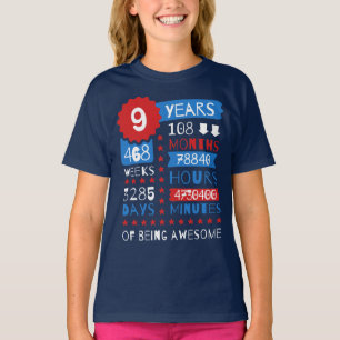 9 Jahre des Seins fantastisch - 9. T-Shirt