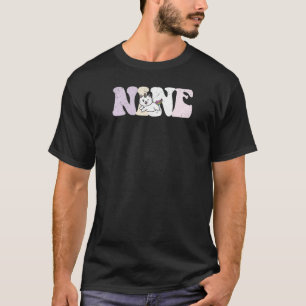 9 Jahre Niedliche Katze Caticorn Geburtstagskind 9 T-Shirt