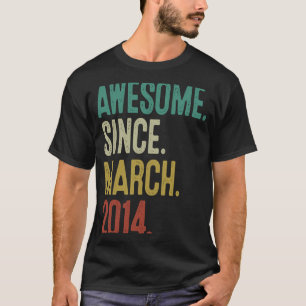 9 Jahre Vintager März 2014 9. Geburtstag T-Shirt