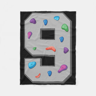 9-jähriger Kletterer Geburtstag Bouldering Kletter Fleecedecke