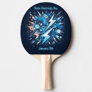 9. Januar - Tag der statischen Elektrizität Tischtennis Schläger