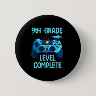 9. Klasse Abschluss am letzten Schultag lustig Button