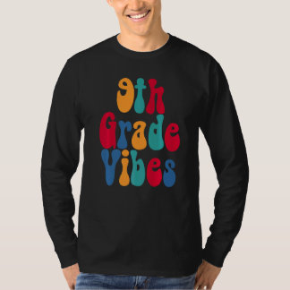 9. Klasse Vibes Zurück zur Schule Jungen Mädchen u T-Shirt