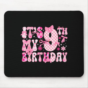 9. Koketten-Themen-Geburtstag Neunjährige Mädchen Mousepad