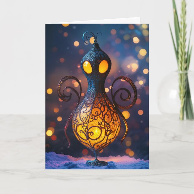 *~* 9 kosmische Augen, die mit Liebe AP97 Dankeskarte (Vorderseite)