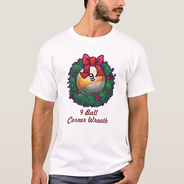 9 kugel Weihnachtsfest T-Shirt (Vorderseite)