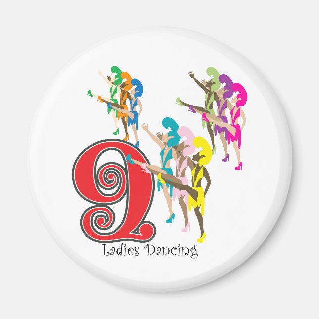 9 Ladys Dancing Magnet (Vorne)