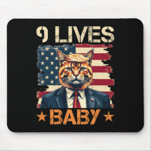 9 Leben Durch Trump 2024 Sieg Triumph Sieger Trump Mousepad