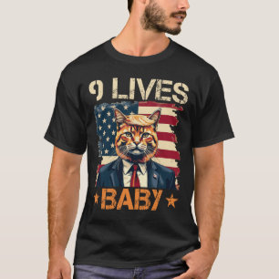9 Leben Durch Trump 2024 Sieg Triumph Sieger Trump T-Shirt