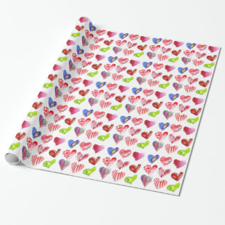9 Liebe Herz-Design Geschenkpapier