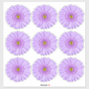 9 lila Gerber-Daisy-Blumen-Kiss-Cut-Aufkleber Aufkleber